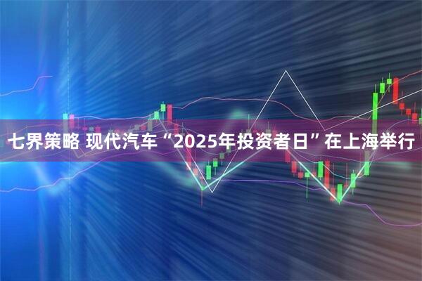 七界策略 现代汽车“2025年投资者日”在上海举行